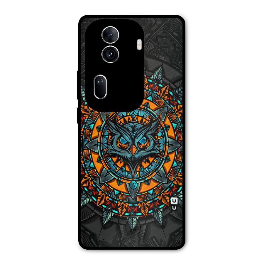 Mighty Owl Artwork Metal Back Case for Oppo Reno11 Pro 5G
