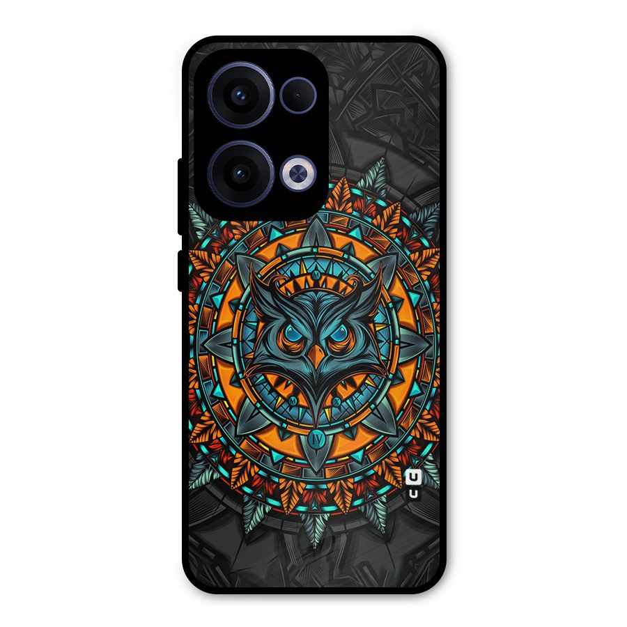 Mighty Owl Artwork Metal Back Case for Oppo Reno13
