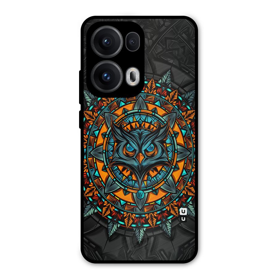 Mighty Owl Artwork Metal Back Case for Oppo Reno13 Pro