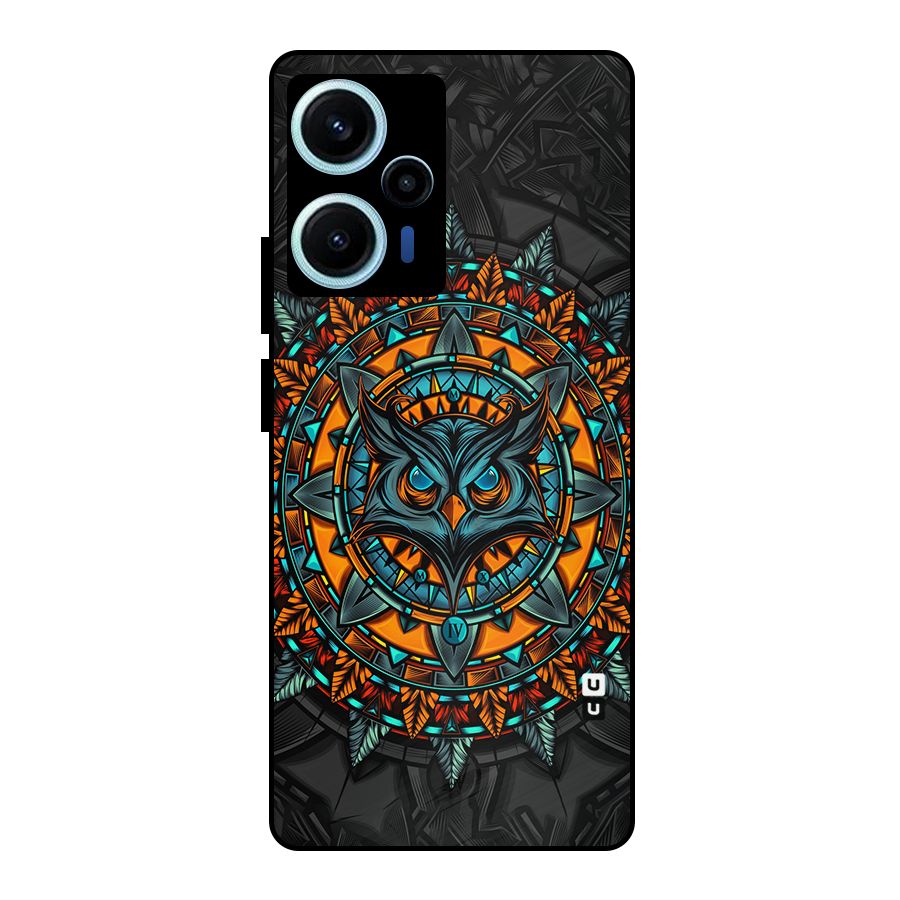 Mighty Owl Artwork Metal Back Case for Poco F5