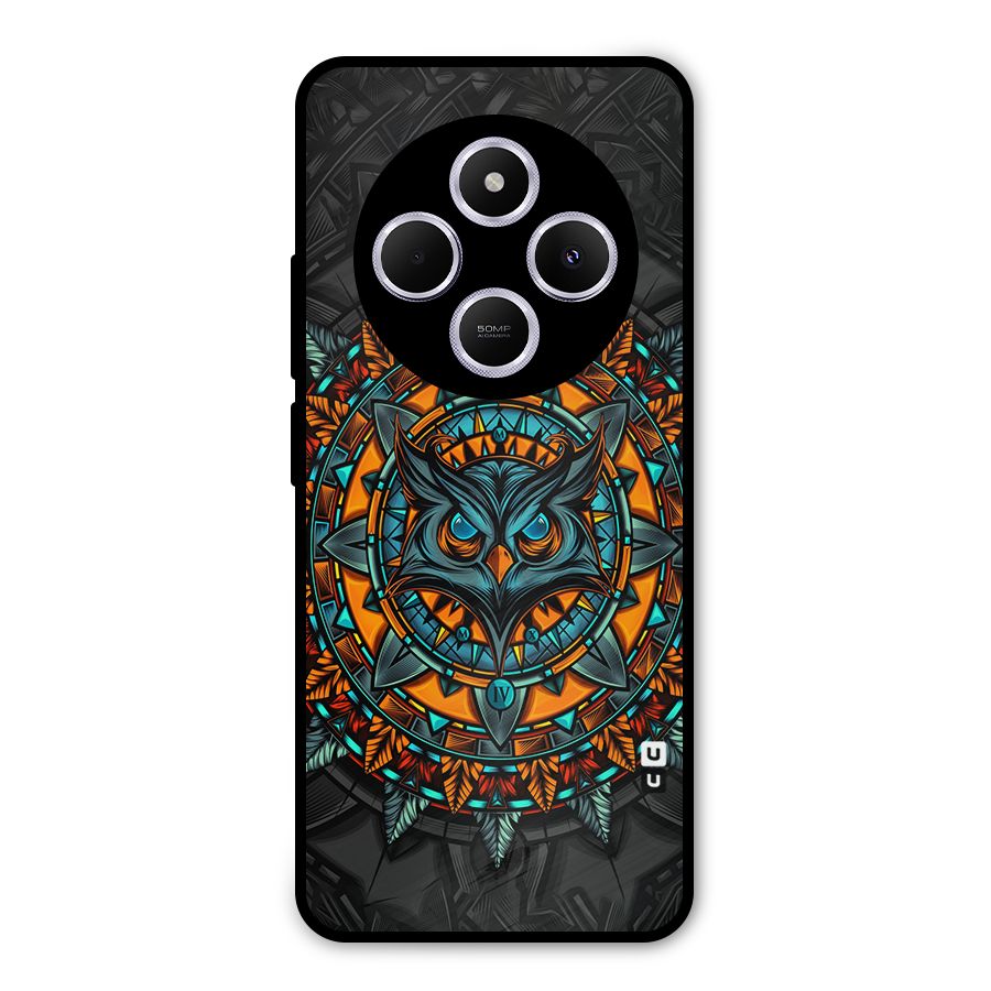 Mighty Owl Artwork Metal Back Case for Poco M7
