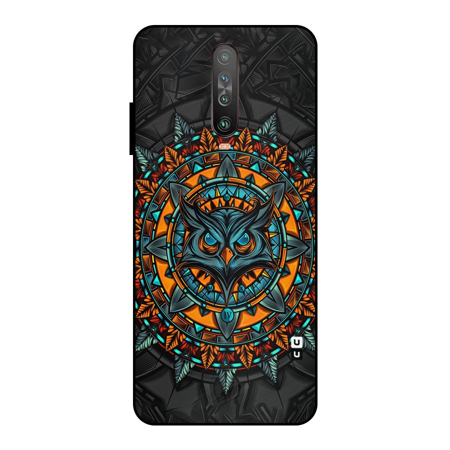 Mighty Owl Artwork Metal Back Case for Poco X2