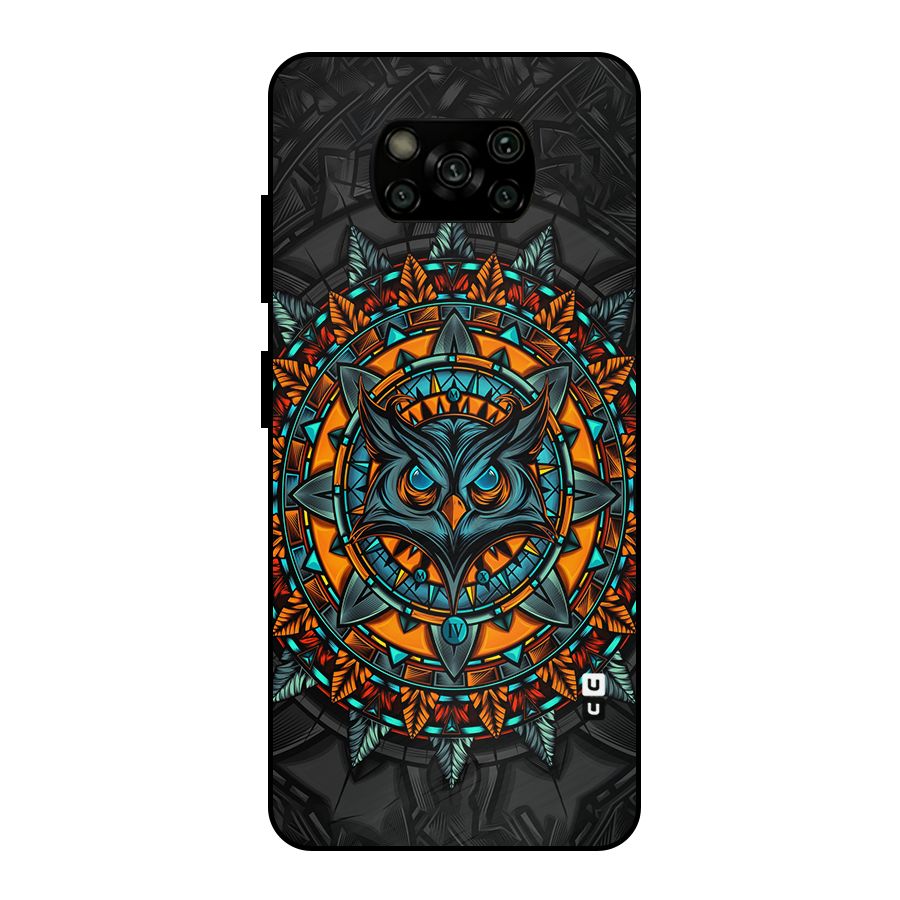 Mighty Owl Artwork Metal Back Case for Poco X3