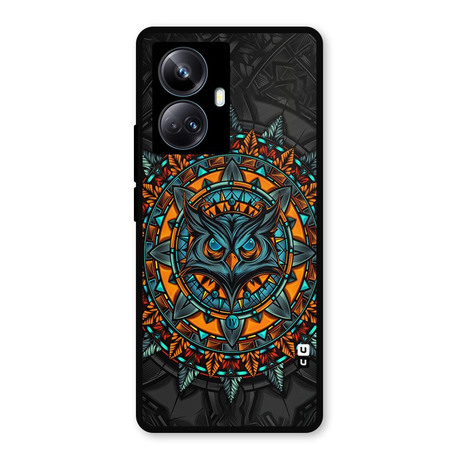 Mighty Owl Artwork Metal Back Case for Realme 10 Pro Plus