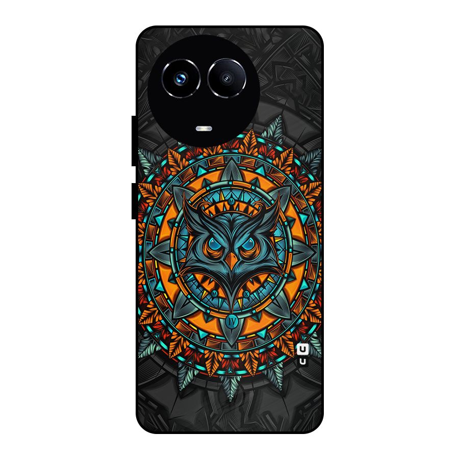 Mighty Owl Artwork Metal Back Case for Realme 11X