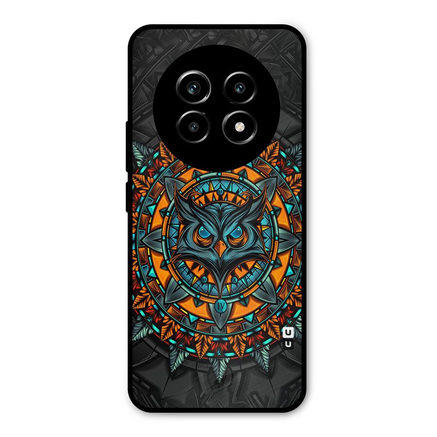 Mighty Owl Artwork Metal Back Case for Realme 13 Pro