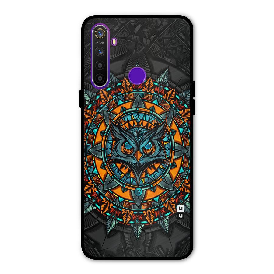 Mighty Owl Artwork Metal Back Case for Realme 5i