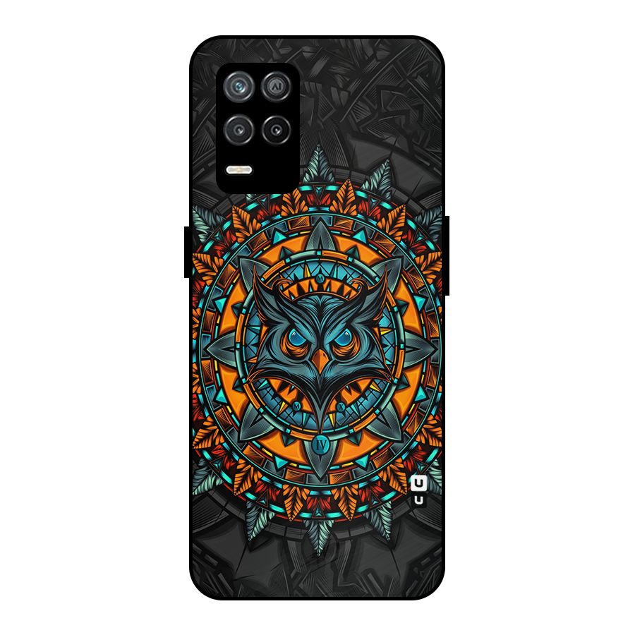 Mighty Owl Artwork Metal Back Case for Realme 8s 5G