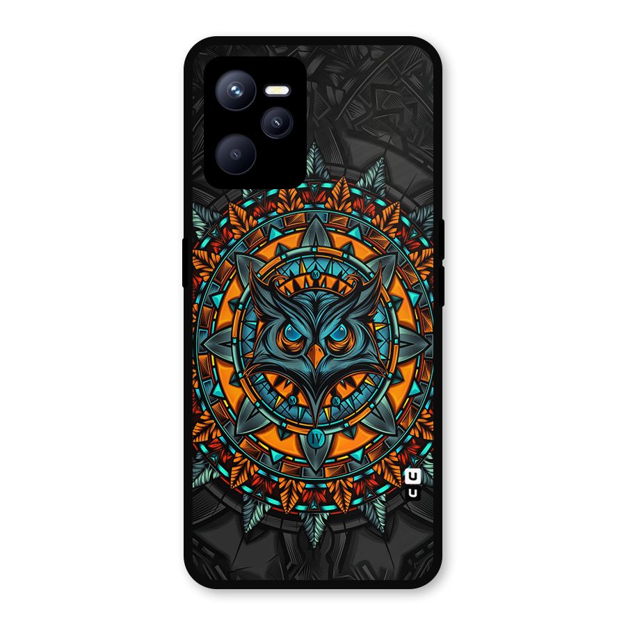 Mighty Owl Artwork Metal Back Case for Realme C35