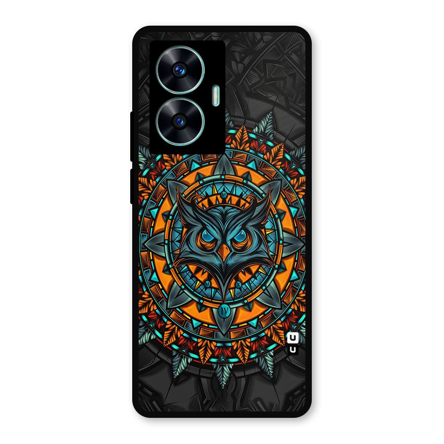 Mighty Owl Artwork Metal Back Case for Realme C55