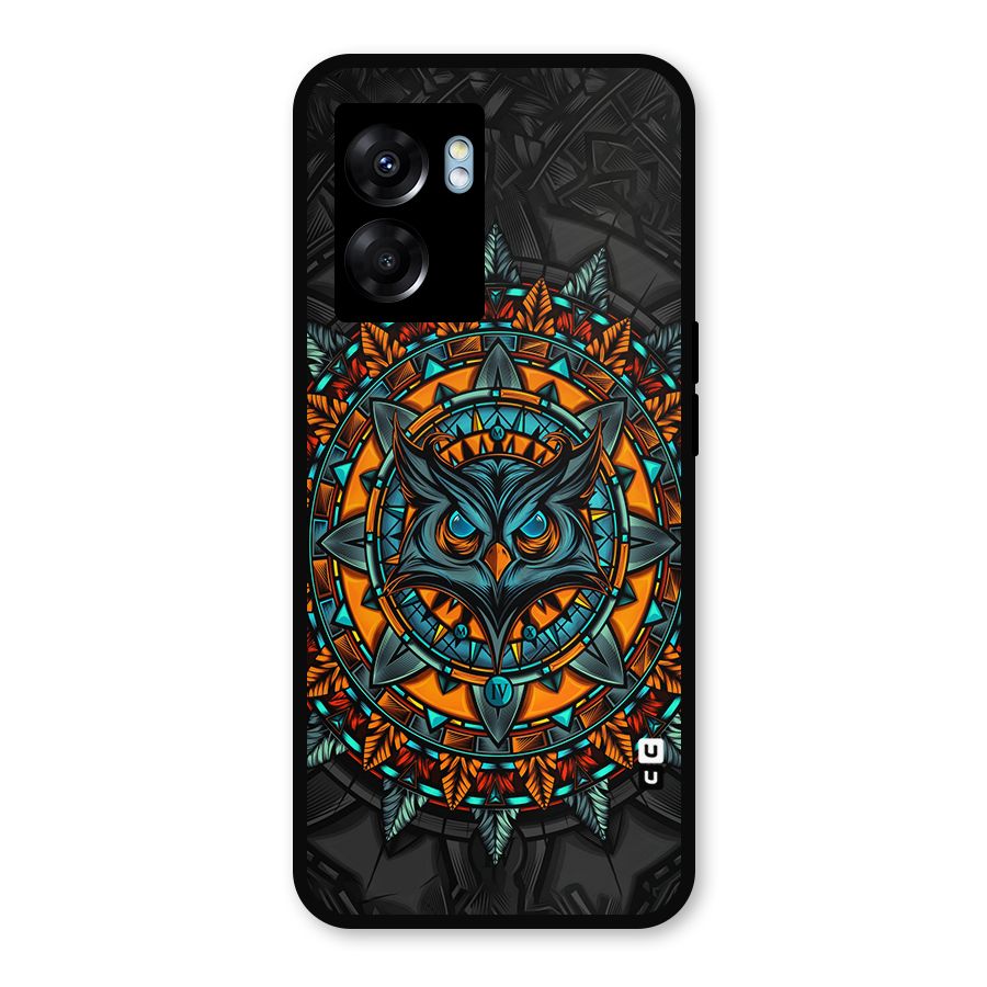 Mighty Owl Artwork Metal Back Case for Realme Narzo 50 5G