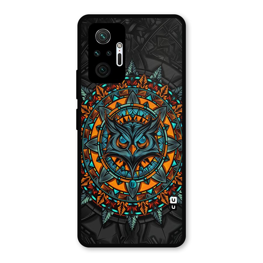 Mighty Owl Artwork Metal Back Case for Redmi Note 10 Pro Max