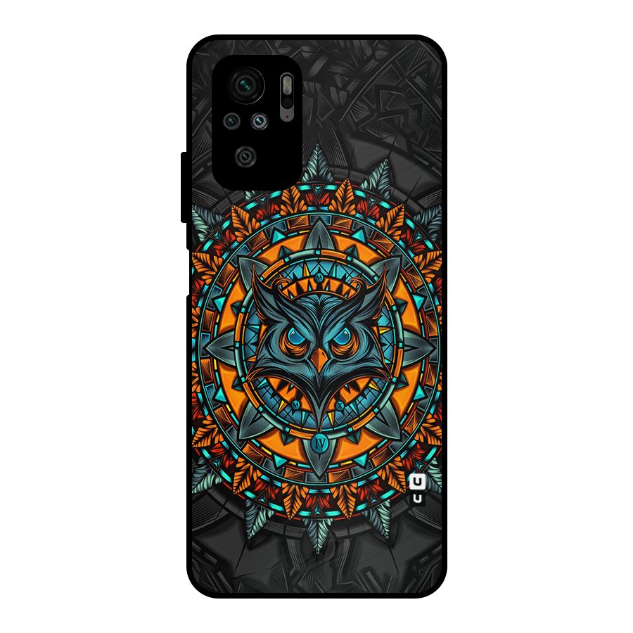 Mighty Owl Artwork Metal Back Case for Redmi Note 11 SE