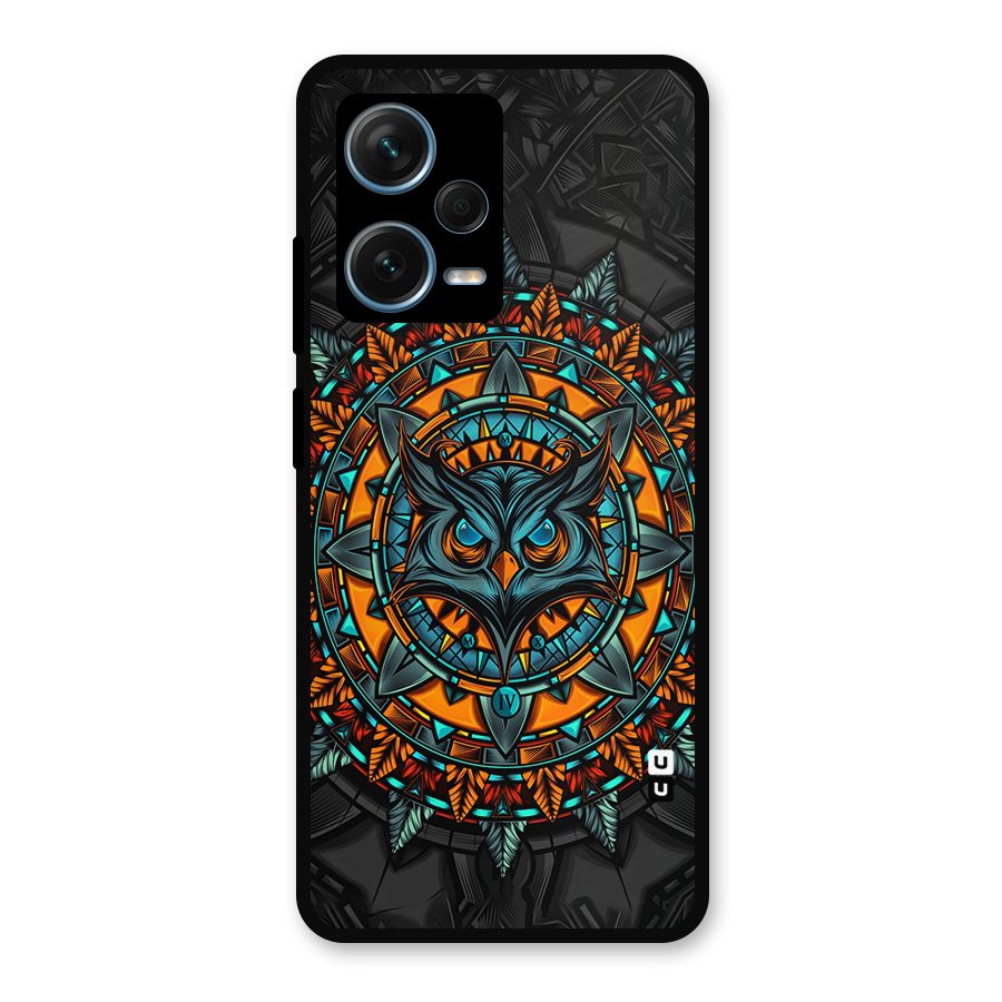 Mighty Owl Artwork Metal Back Case for Redmi Note 12 Pro Plus 5G