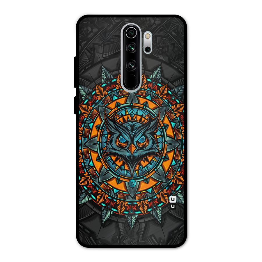 Mighty Owl Artwork Metal Back Case for Redmi Note 8 Pro