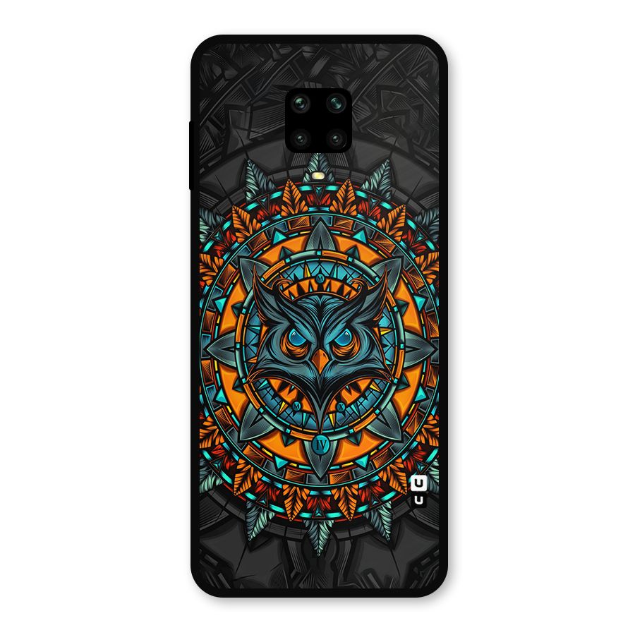 Mighty Owl Artwork Metal Back Case for Redmi Note 9 Pro Max