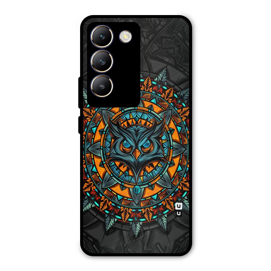 Mighty Owl Artwork Metal Back Case for Vivo T3 5G