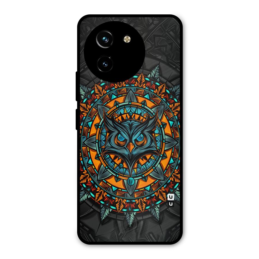 Mighty Owl Artwork Metal Back Case for Vivo T3x