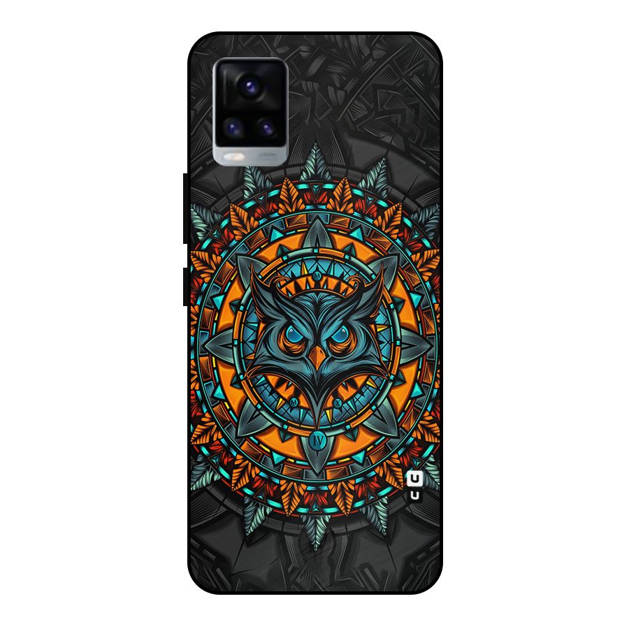 Mighty Owl Artwork Metal Back Case for Vivo V20