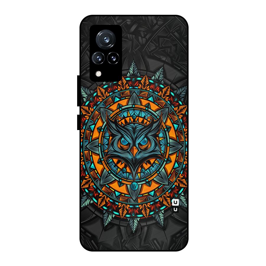 Mighty Owl Artwork Metal Back Case for Vivo V21 5G