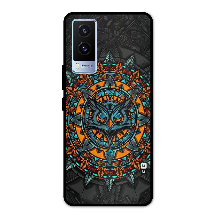 Mighty Owl Artwork Metal Back Case for Vivo V21e 5G