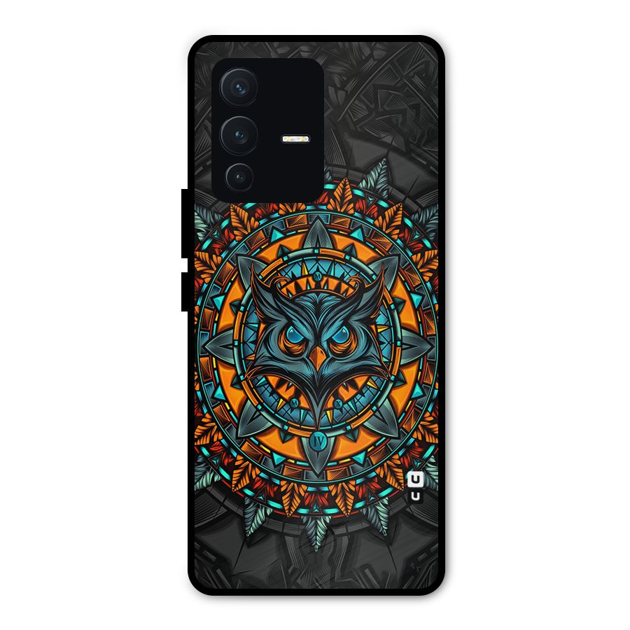 Mighty Owl Artwork Metal Back Case for Vivo V23 Pro