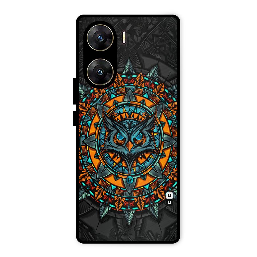 Mighty Owl Artwork Metal Back Case for Vivo V29e