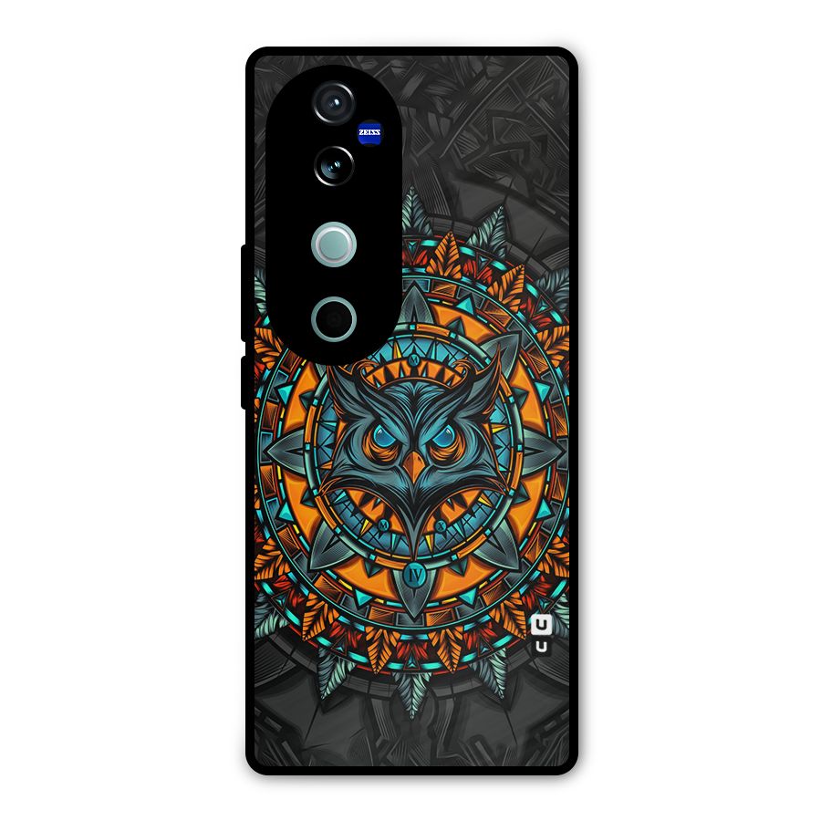 Mighty Owl Artwork Metal Back Case for Vivo V40
