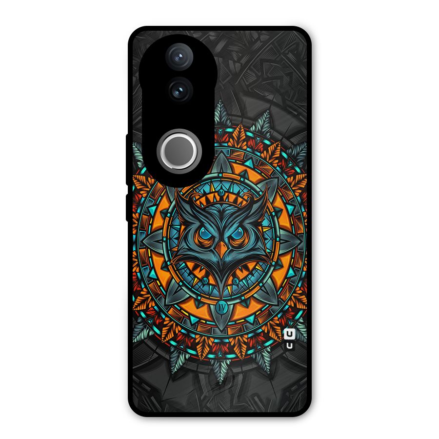 Mighty Owl Artwork Metal Back Case for Vivo V50e