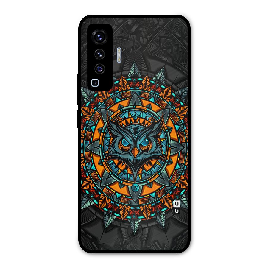 Mighty Owl Artwork Metal Back Case for Vivo X50