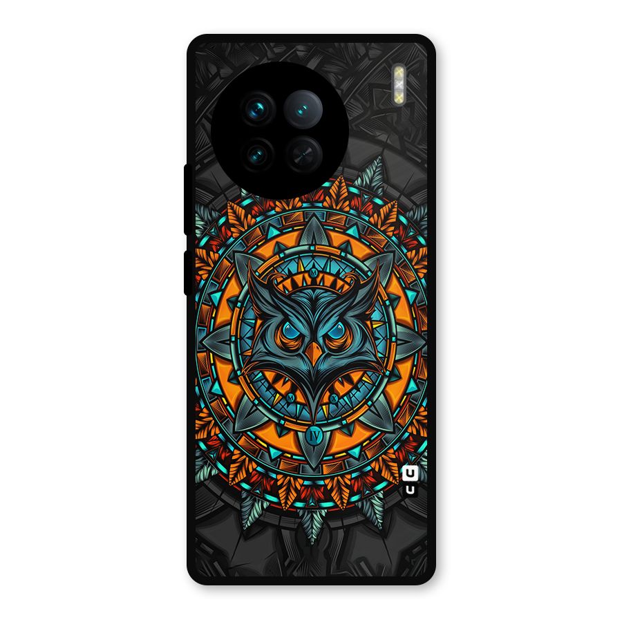 Mighty Owl Artwork Metal Back Case for Vivo X90
