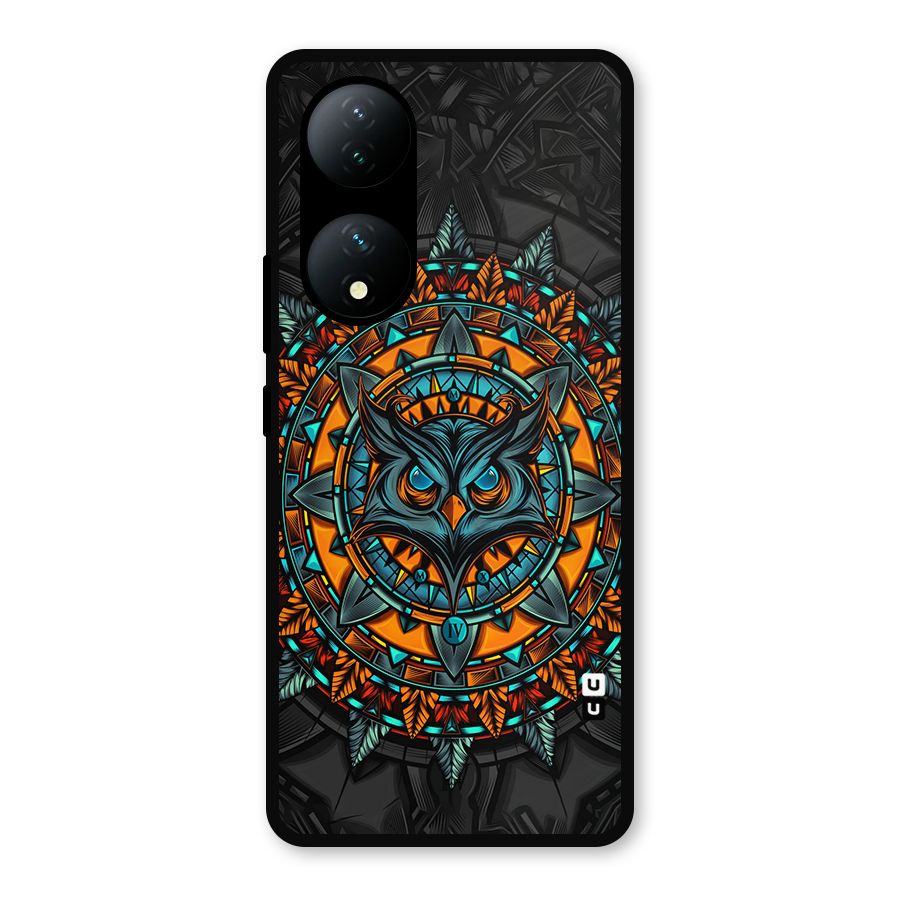 Mighty Owl Artwork Metal Back Case for Vivo Y100