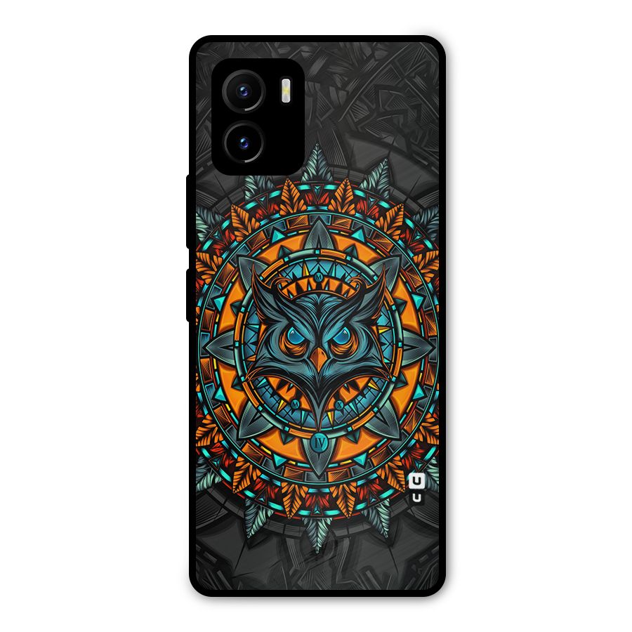 Mighty Owl Artwork Metal Back Case for Vivo Y15s