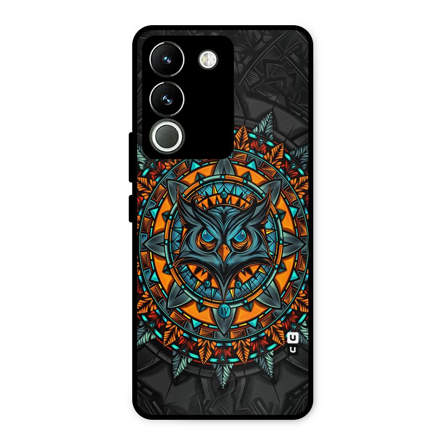 Mighty Owl Artwork Metal Back Case for Vivo Y200