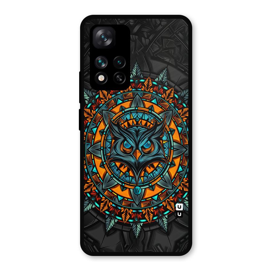 Mighty Owl Artwork Metal Back Case for Xiaomi 11i Hypercharge 5G