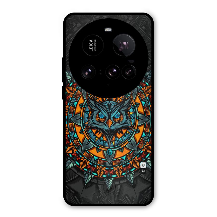 Mighty Owl Artwork Metal Back Case for Xiaomi 15 Ultra