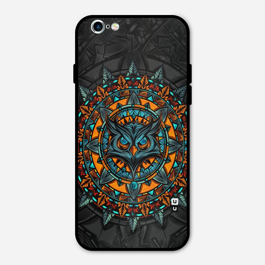 Mighty Owl Artwork Metal Back Case for iPhone 6 6s