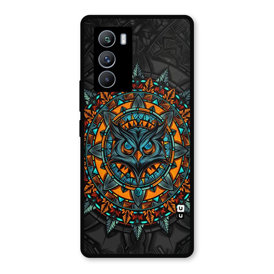 Mighty Owl Artwork Metal Back Case for iQOO 9 SE