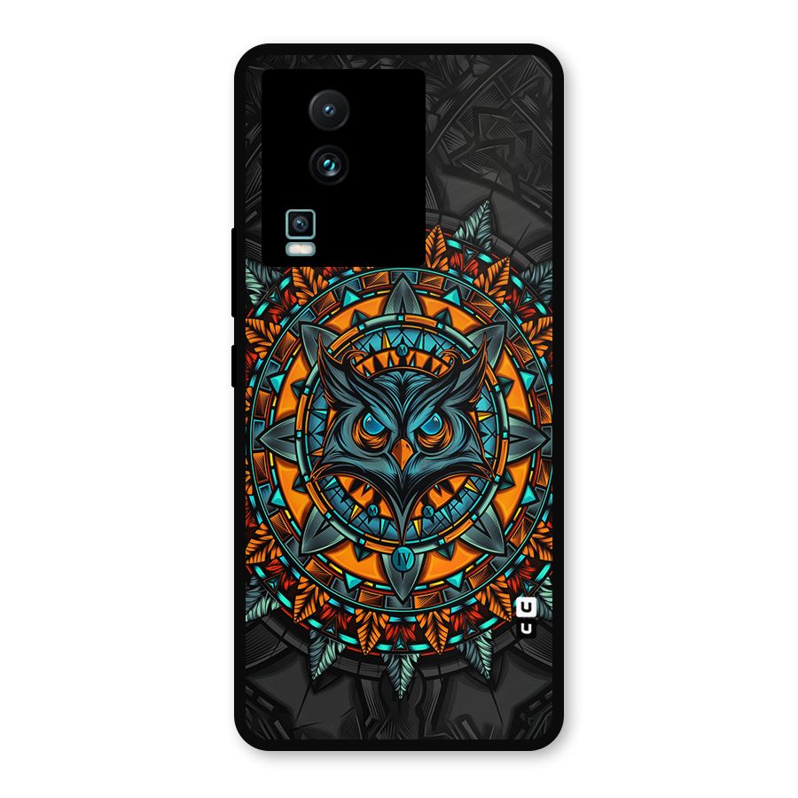 Mighty Owl Artwork Metal Back Case for iQOO Neo 7
