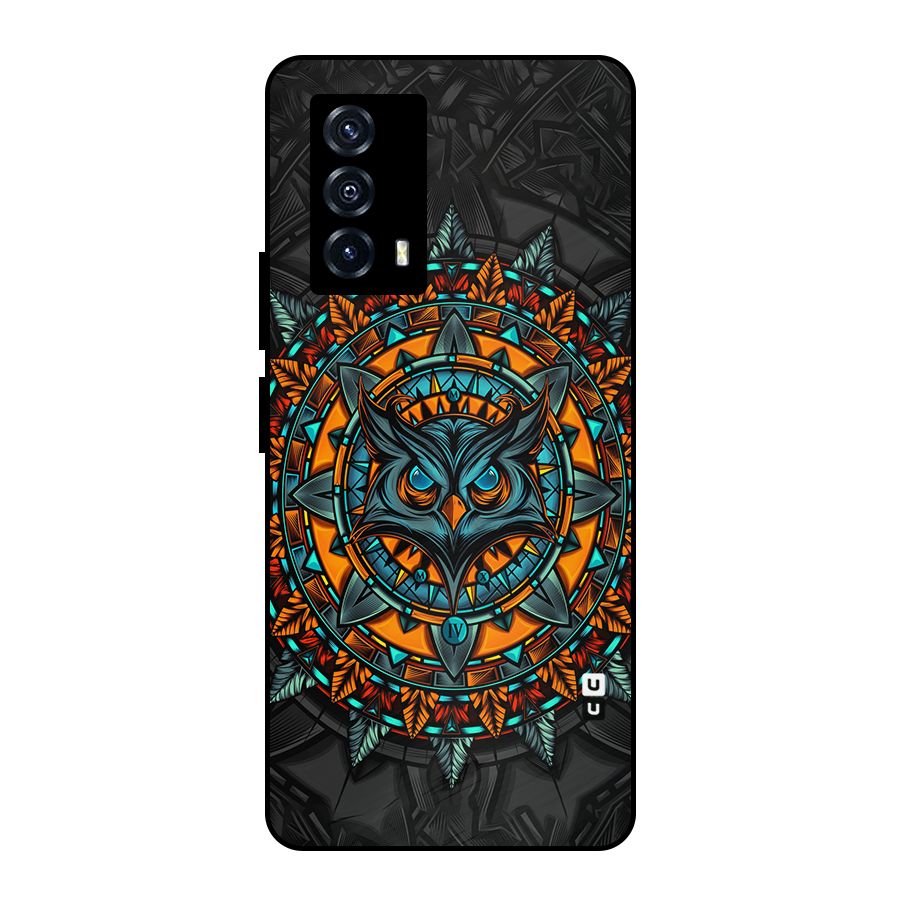 Mighty Owl Artwork Metal Back Case for iQOO Z5