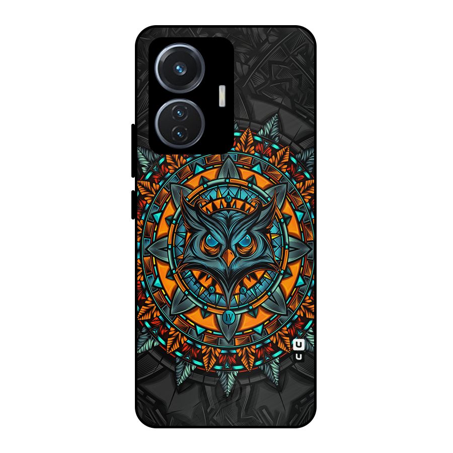 Mighty Owl Artwork Metal Back Case for iQOO Z6 44W