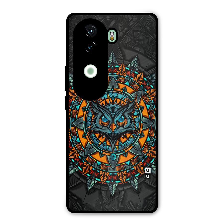 Mighty Owl Artwork Metal Back Case for iQOO Z9s