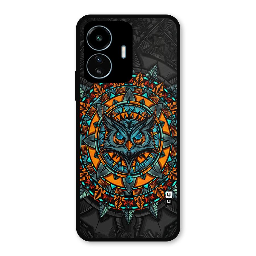 Mighty Owl Artwork Metal Back Case for vivo iQOO Z6 Lite 5G