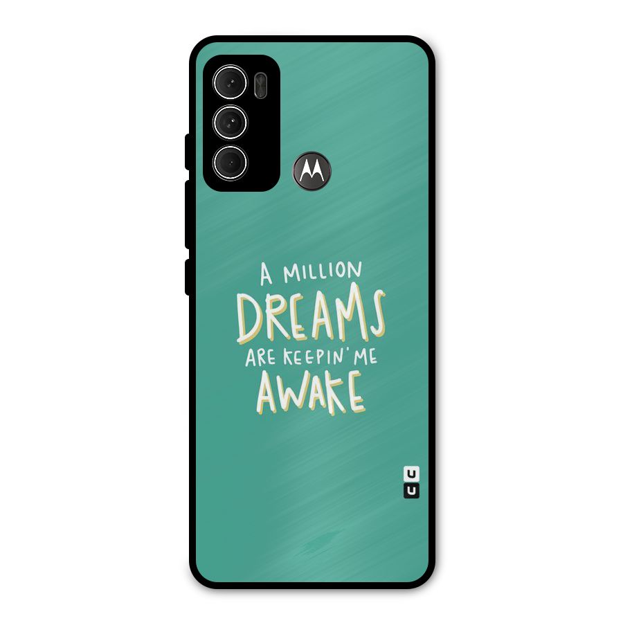Million Dreams Metal Back Case for Moto G60