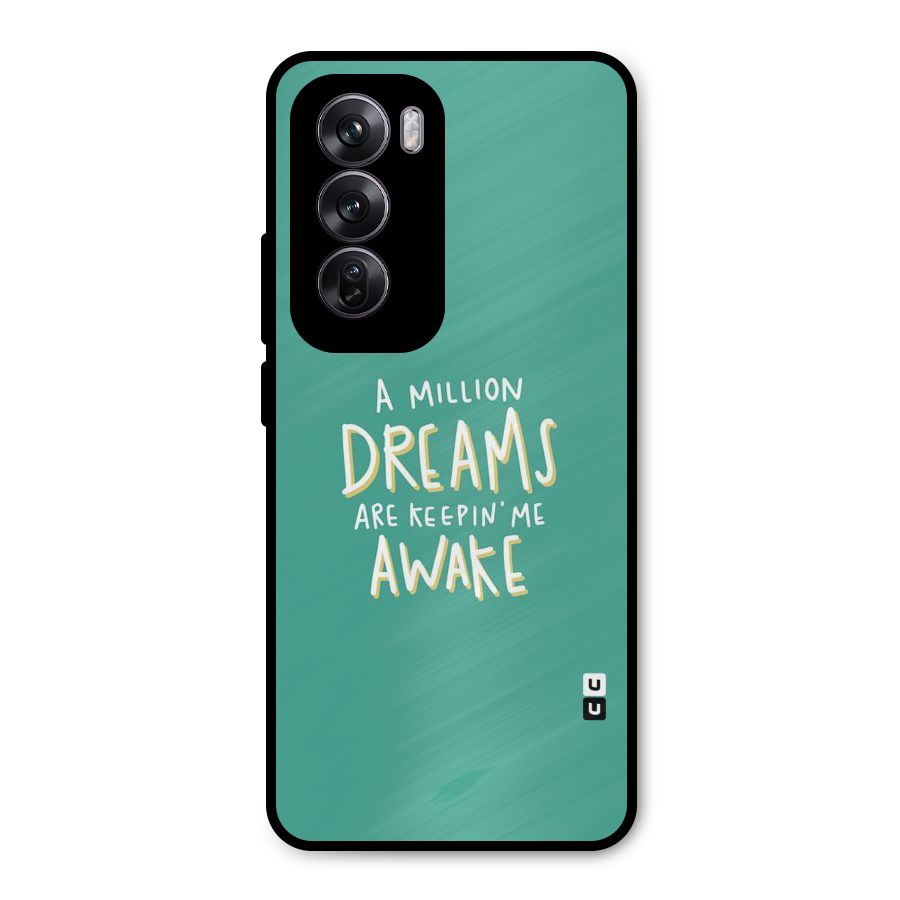 Million Dreams Metal Back Case for Oppo Reno12 Pro