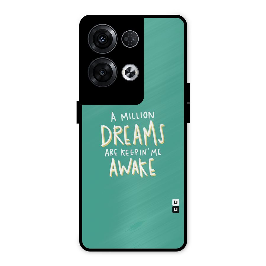 Million Dreams Metal Back Case for Oppo Reno8 Pro 5G