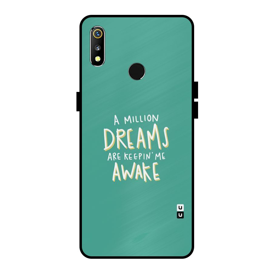 Million Dreams Metal Back Case for Realme 3
