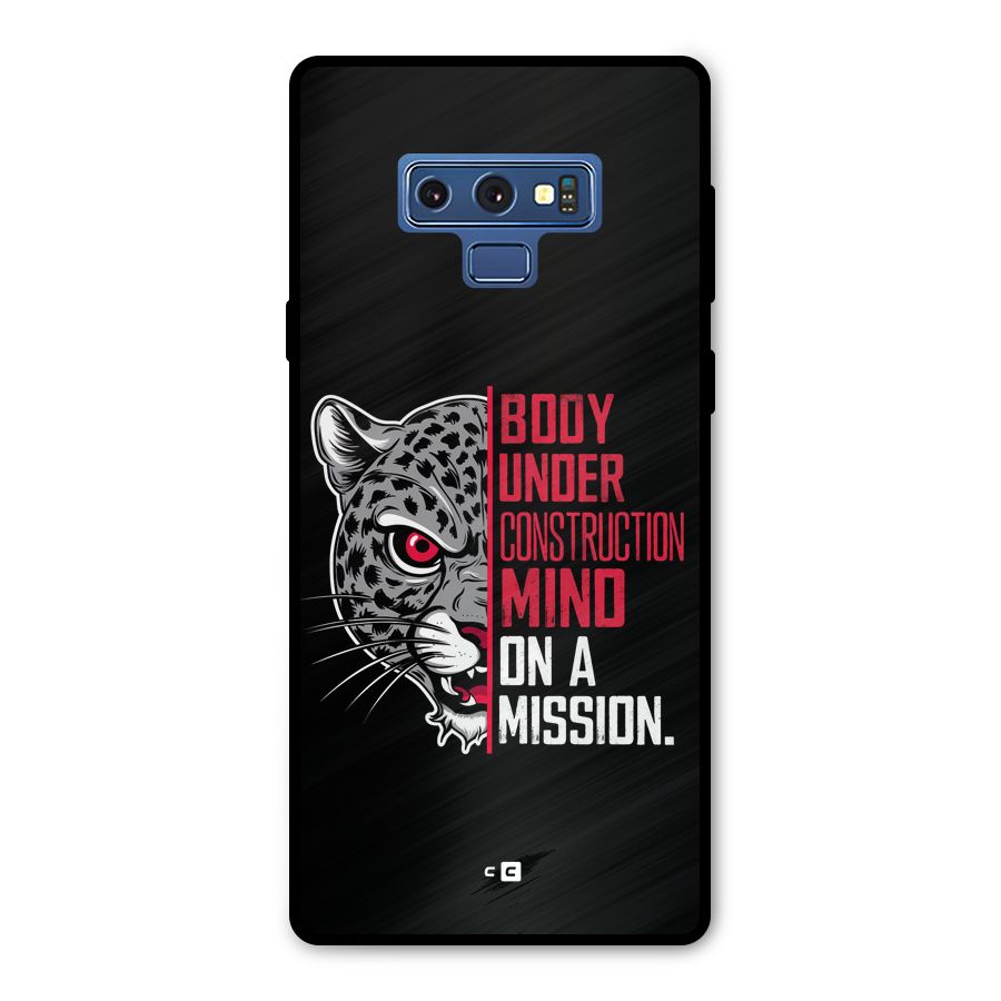Mind On A Mission Metal Back Case for Galaxy Note 9