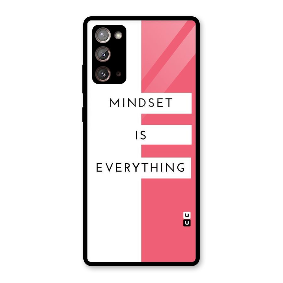 Mindset is Everything Glass Back Case for Galaxy Note 20