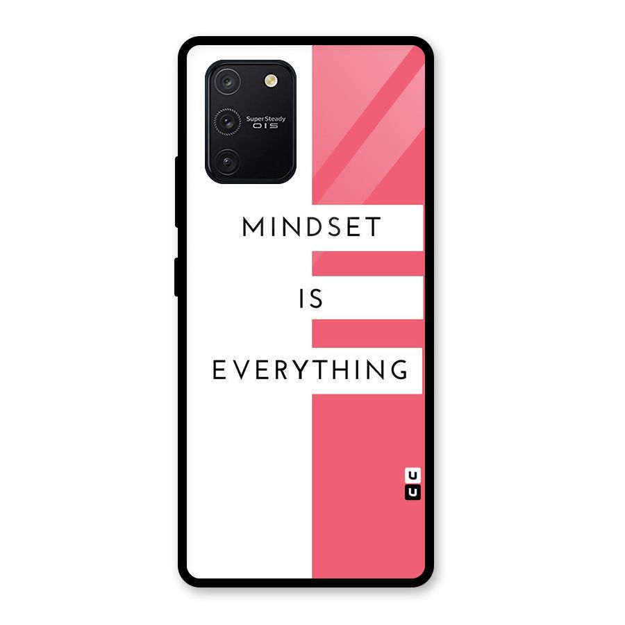 Mindset is Everything Glass Back Case for Galaxy S10 Lite